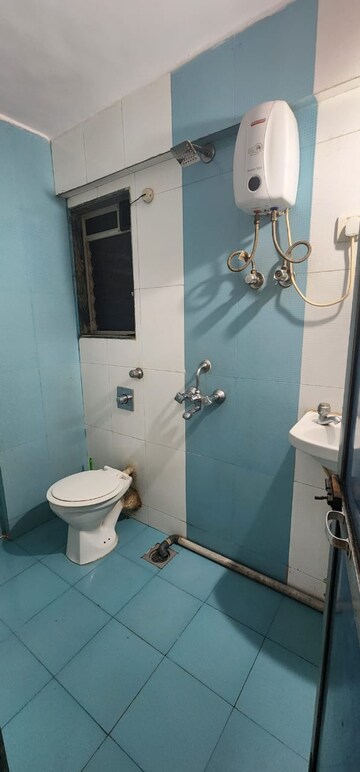 Bathroom in 2 BHK Apartment at Kopar Khairane – for Rent