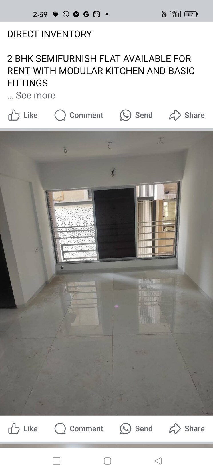 Living Room, goregaon-west-view-chs 2 Bedroom 612 Sq.Ft. Apartment In Goregaon West Mumbai 8895717