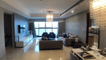 Living Room in 4 BHK Apartment at Icon House, Lower Parel – for Rent