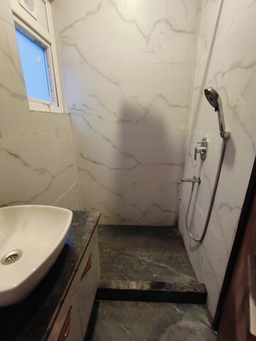 Bathroom in 3 BHK Builder Floor at Shivalik Colony – for Rent