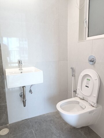 Bathroom in 1 BHK Apartment at Romell Serene, Borivali West – for Rent