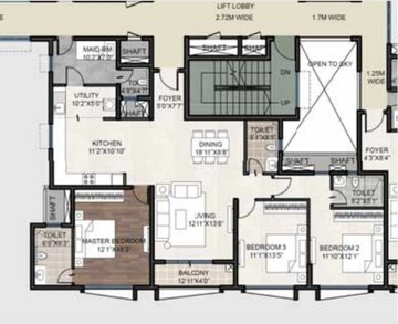 3 BHK Apartment For Sale in Puravankara Purva Atmosphere, Thanisandra Main Road