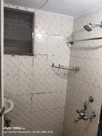 Bathroom in 1 BHK Apartment at Shree Siddhivinayak CHS Ghansoli, Ghansoli – for Rent
