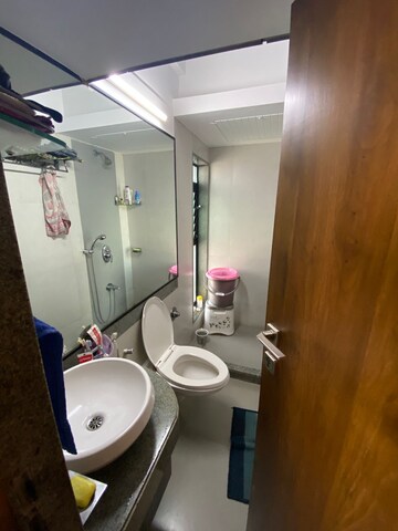 Bathroom in 2.5 BHK Apartment at Rustomjee Elanza, Malad West – for Rent