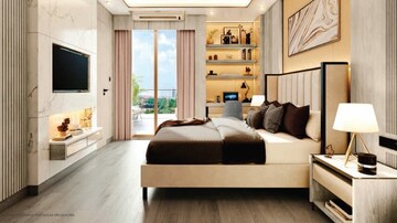 Bedroom in 3 BHK Builder Floor at Anand Niketan – for Rent