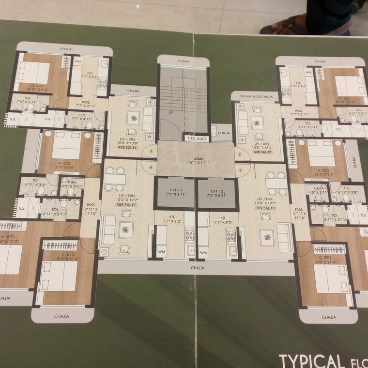 Floor Plan, crystal-hitendra-dhamm-shabha-chs 1 Bedroom 650 Sq.Ft. Apartment In Goregaon West Mumbai 8896790