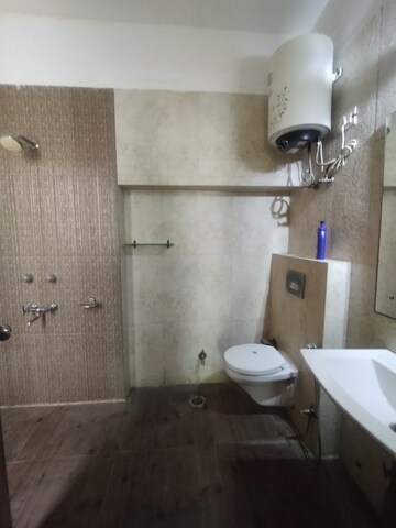 Bathroom in 3 BHK Builder Floor at Ansal Sushant Lok I, Sector 43 – for Rent