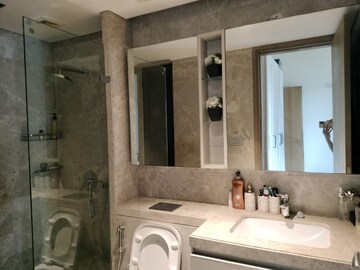 Bathroom in 4 BHK Apartment at Rustomjee Elements, Andheri West – for Rent