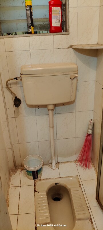Bathroom in 1 BHK Apartment at Akruti Matoshree Kripa, Bhandup East – for Rent