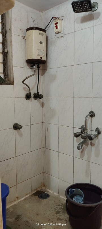 Bathroom in 1 BHK Apartment at Akruti Matoshree Kripa, Bhandup East – for Rent