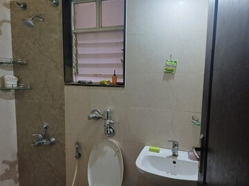 Bathroom in 2 BHK Apartment at Nyati Equatorial II, Bavdhan – for Rent