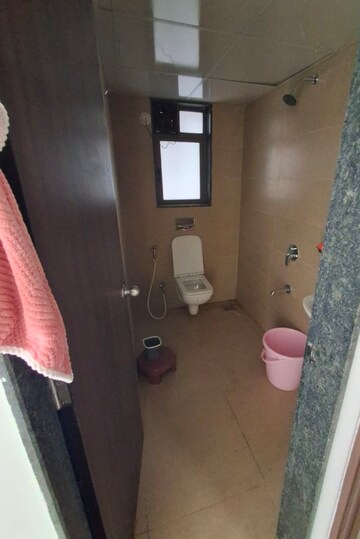 Bathroom in 2 BHK Apartment at Runwal Eirene, Balkum Pada – for Rent
