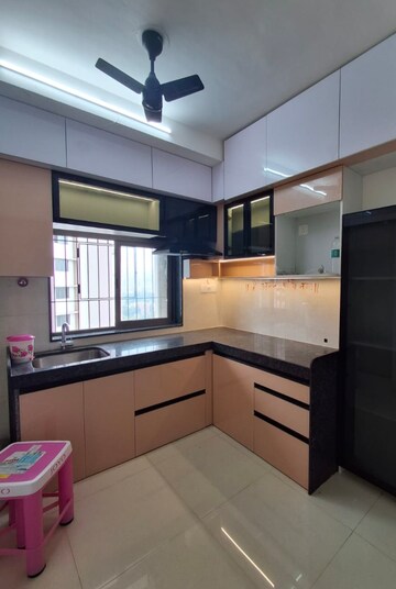 Kitchen in 2 BHK Apartment at Runwal Eirene, Balkum Pada – for Rent