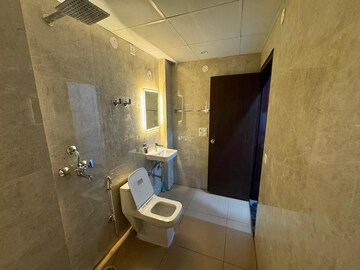 Bathroom in 3 BHK Builder Floor at Ansal Sushant Floors, Sushant Lok ii – for Rent