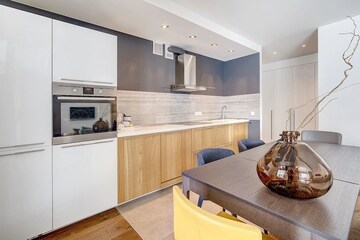 Kitchen in 2 BHK Apartment at Boutique Residential Apartments 35, Golf Links – for Rent