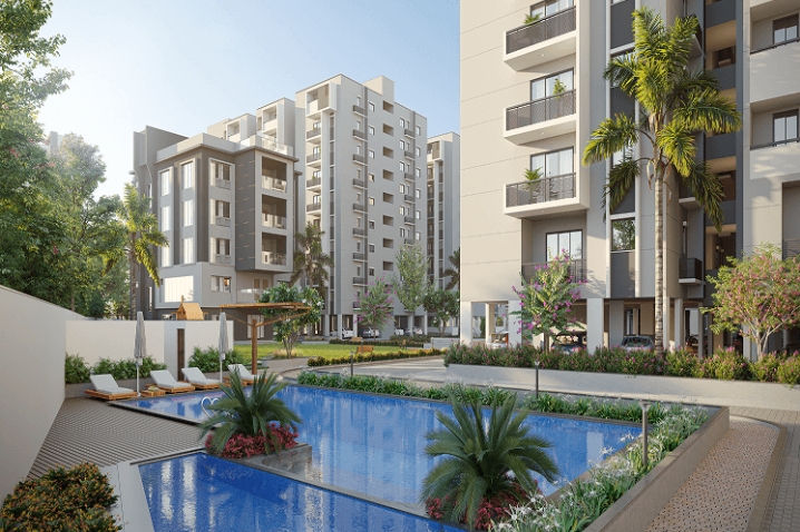 2 BHK + Pooja Room,Study Room,Extra Room 1350 Sq.Ft. Apartment in Abode Aravindam