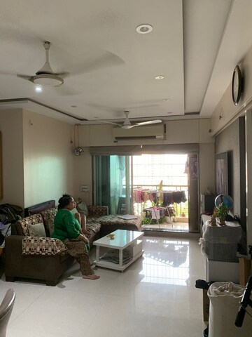 Living Room in 3 BHK Apartment at Mahaveer Jeevan Deep, Kandivali West – for Sale
