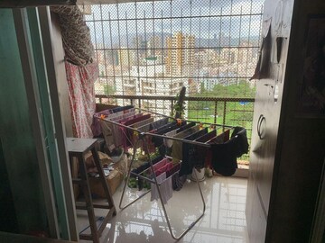 Balcony in 3 BHK Apartment at Mahaveer Jeevan Deep, Kandivali West – for Sale