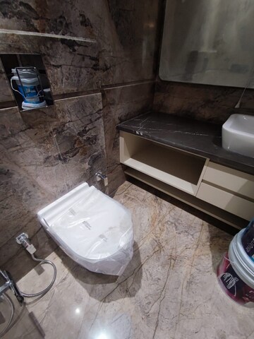 Bathroom in 3.5 BHK Apartment at Defence Colony – for Rent