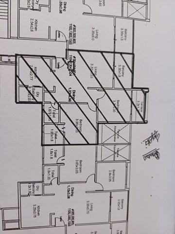 Floor Plan in 3 BHK Apartment at Majestique Signature Towers, Balewadi – for Sale