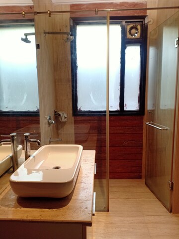 Bathroom in 4 BHK Apartment at Panchsheel Park – for Rent