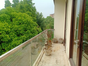 Balcony in 4 BHK Apartment at Panchsheel Park – for Rent