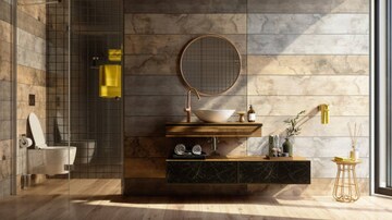 Attached Bathroom in 3 BHK Apartment at Godrej Emerald Waters, Pimpri – for Sale