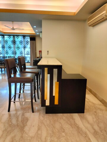 Living Room in 4 BHK Penthouse at Panchsheel Park – for Rent