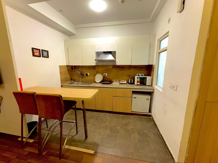 Kitchen, nimbus-the-golden-palm 1 RK 506 Sq.Ft. Apartment In Sector 168 Noida 8897309