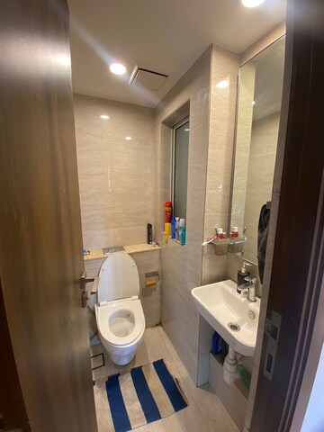 Bathroom in 1 BHK Apartment at Hiranandani Regent Hill, Powai – for Rent