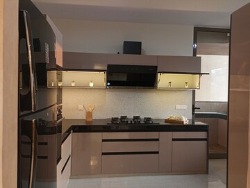 Kitchen in 3 BHK Apartment at Manglam 14 Woodland Park, Shiprapath – for Rent