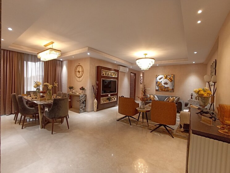 Living Room, manglam-14-woodland-park 3 Bedroom 2000 Sq.Ft. Apartment In Shiprapath Jaipur 8897419