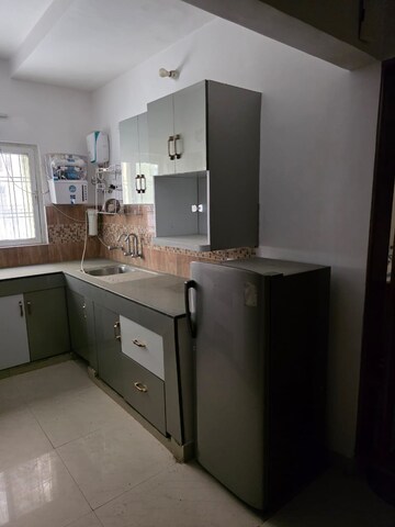 Kitchen in 3 BHK Apartment at Sargam Apartment, Jankipuram – for Rent