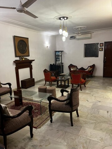 Living Room in 3.5 BHK Apartment at Greater Kailash I – for Rent