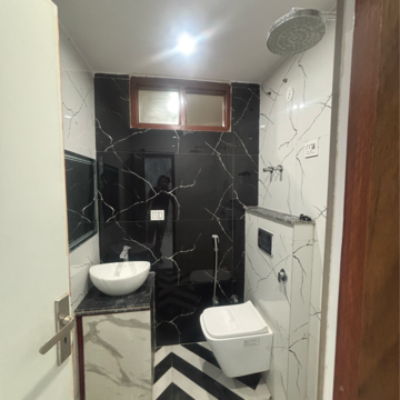 Bathroom in 3 BHK Builder Floor at Uttam Nagar West – for Rent