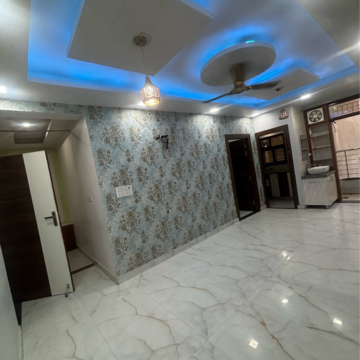 Living Room in 3 BHK Builder Floor at Uttam Nagar West – for Rent