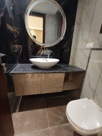 Bathroom in 3 BHK Builder Floor at Navbharat Apartments, Paschim Vihar – for Rent