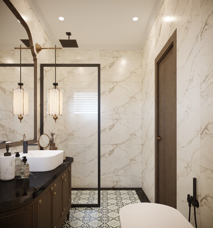 Bathroom, bastora 3 Bedroom 342 Sq.Mt. Villa In Bastora Goa 8897585