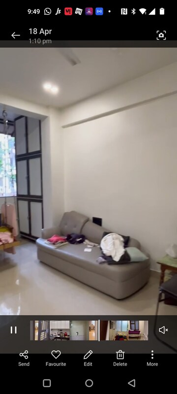 Living Room in 1 BHK Apartment at Vasant Vihar – for Rent