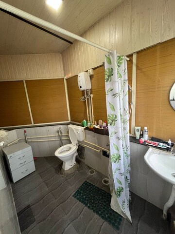 Bathroom in 2 BHK Apartment at Bhosale Nagar – for Rent