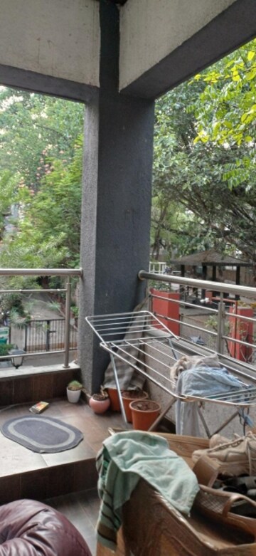 Balcony in 1.5 BHK Apartment at Bhosale Nagar – for Rent