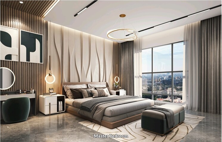 Master Bedroom, dream-delmont 3 Bedroom 1110 Sq.Ft. Apartment In Bavdhan Pune 8897849