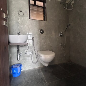 Bathroom in 1.5 BHK Apartment at Growel 101 Mall, Defence Colony – for Rent