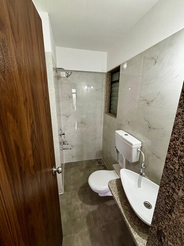Bathroom in 1 BHK Apartment at Neel Sidhi Ballarat, New Panvel – for Rent
