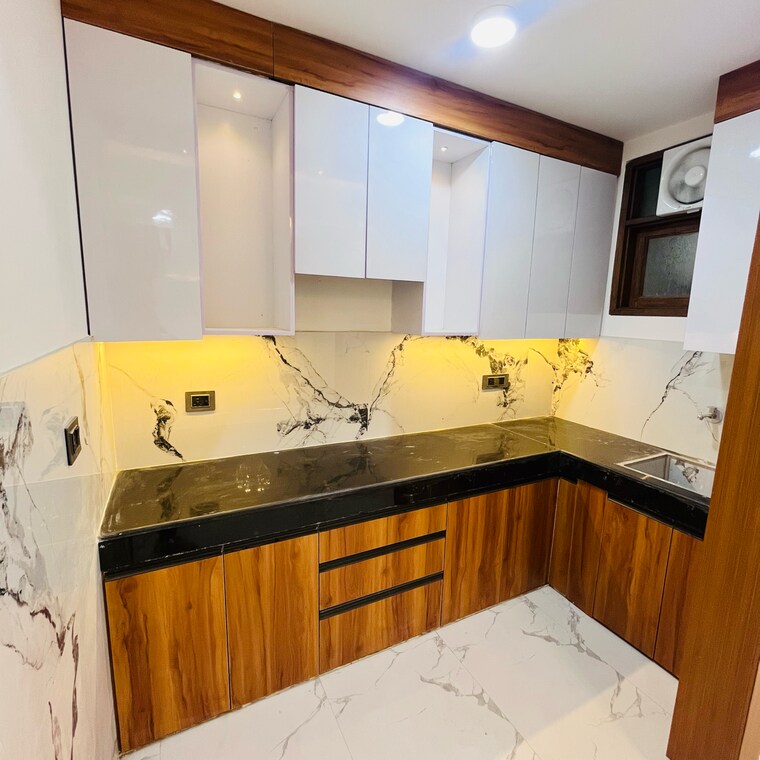 Kitchen, khirki extension 3 Bedroom 110 Sq.Yd. Builder Floor In Khirki Extension Delhi 8897895