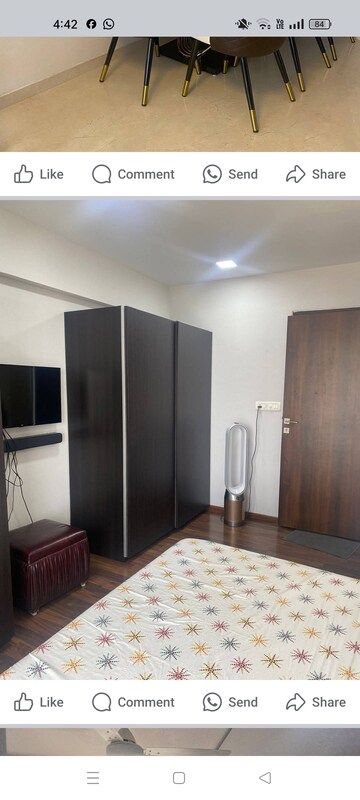 Bedroom in 2 BHK Apartment at K Raheja Interface Heights, Malad West – for Rent