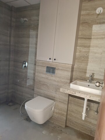 Bathroom in 3 BHK Apartment at Runwal Nirvana, Parel – for Rent