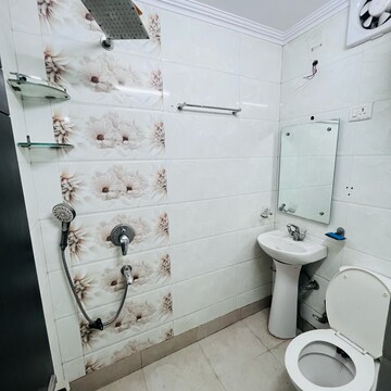 Bathroom in 1 BHK Builder Floor at Khirki Extension – for Rent