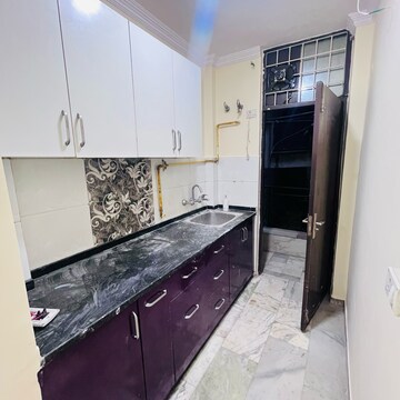 Kitchen in 1 BHK Builder Floor at Khirki Extension – for Rent