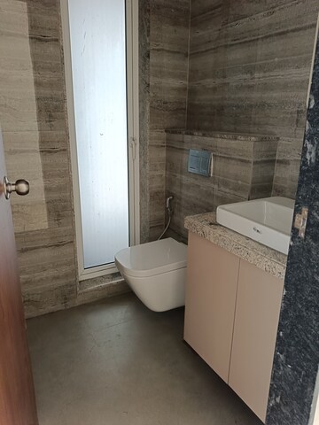 Bathroom in 3 BHK Apartment at Runwal Nirvana, Parel – for Rent